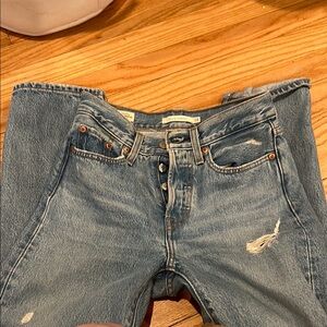 Levi wedgie straight distressed